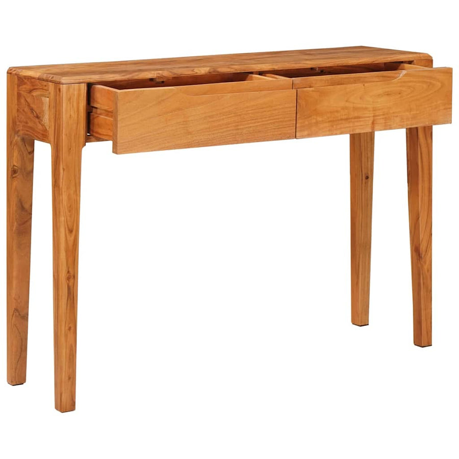 Wandtafel met lade Bruin 110 x 30 x 80 cm Massief acaciahout