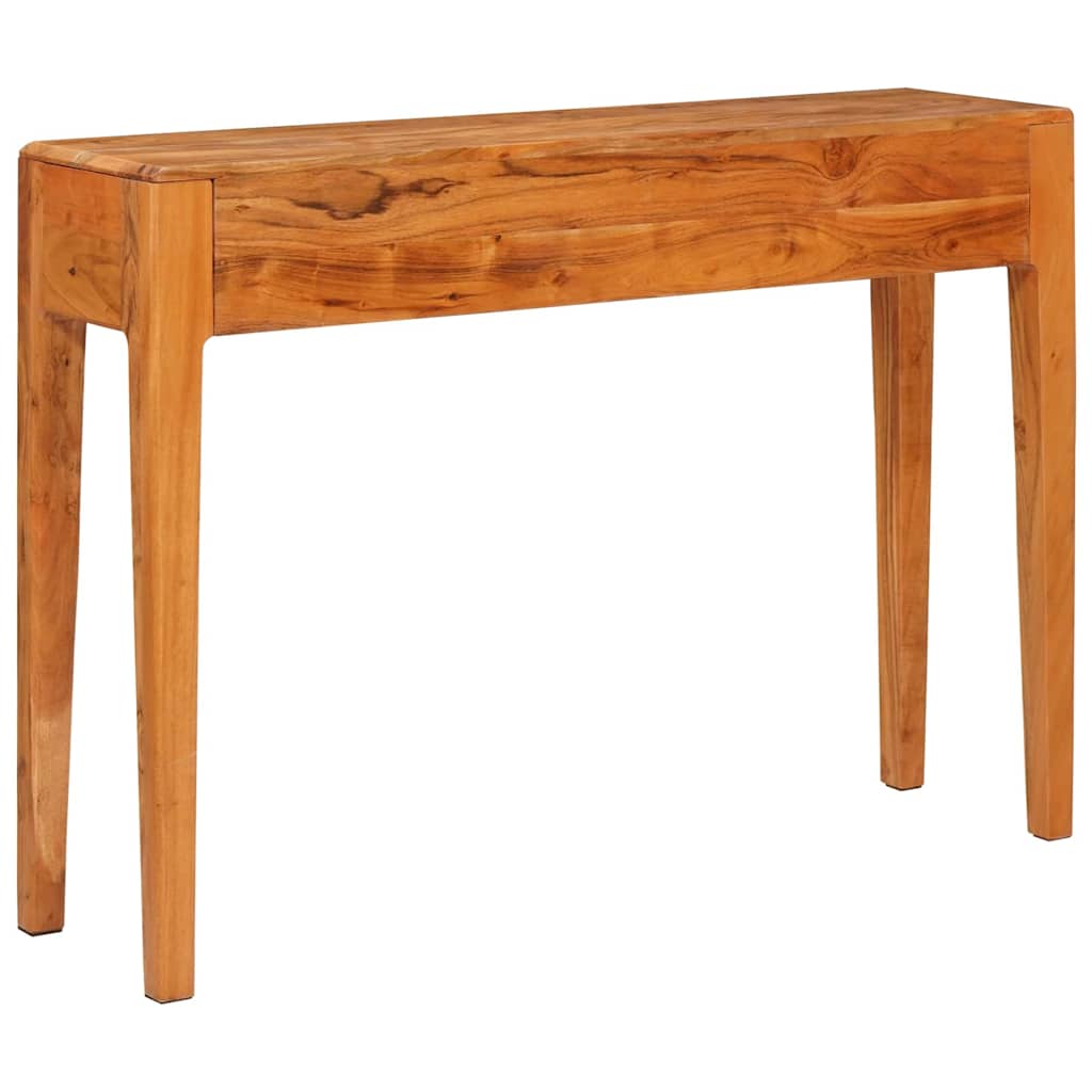 Wandtafel met lade Bruin 110 x 30 x 80 cm Massief acaciahout