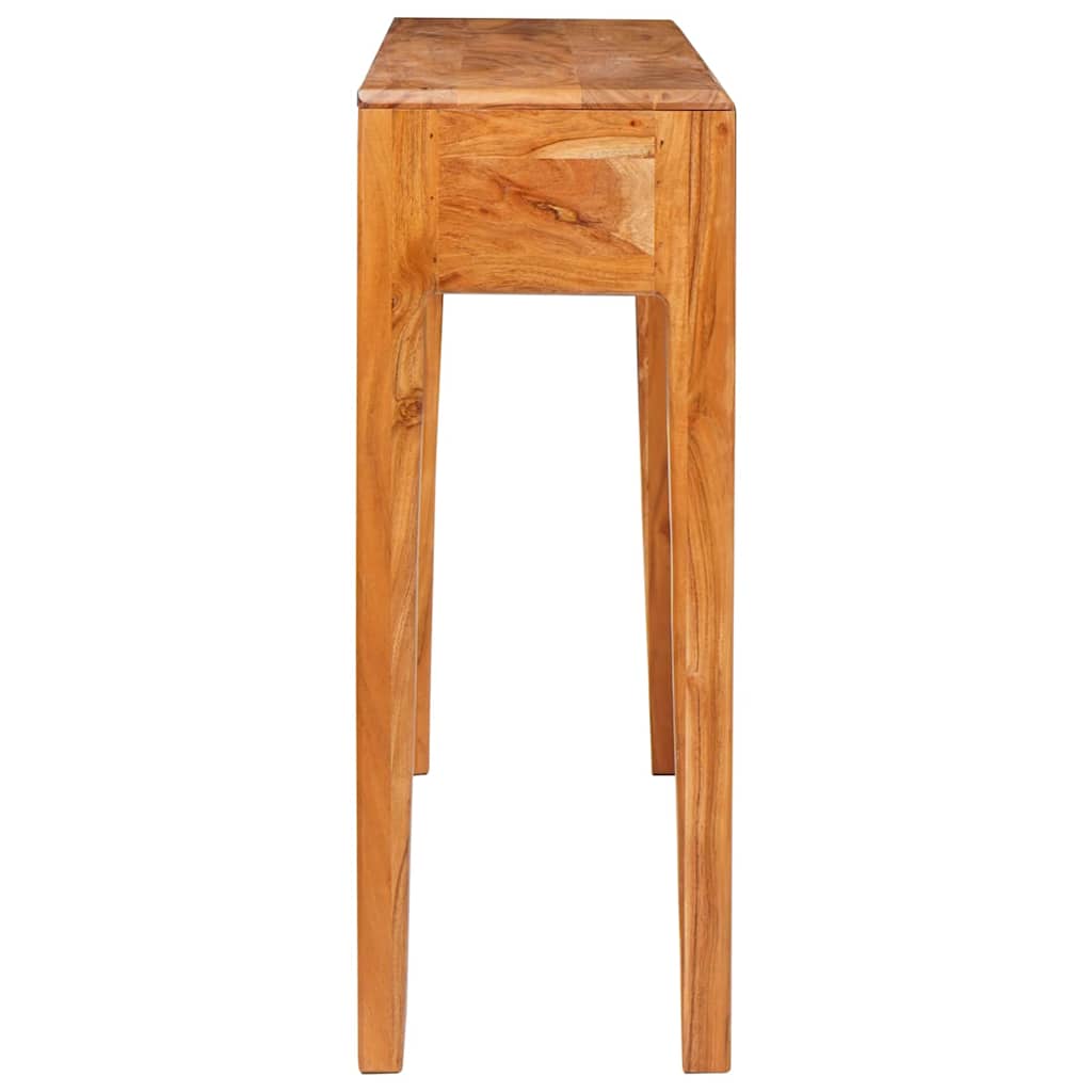 Wandtafel met lade Bruin 110 x 30 x 80 cm Massief acaciahout