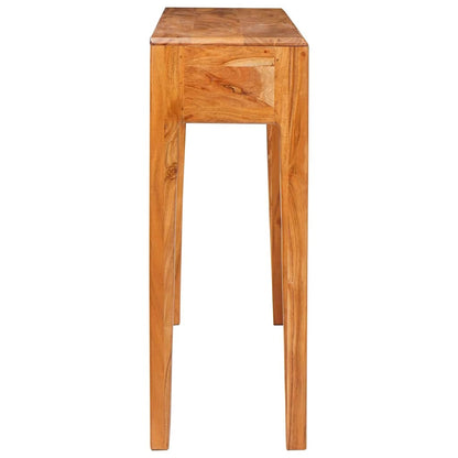 Wandtafel met lade Bruin 110 x 30 x 80 cm Massief acaciahout