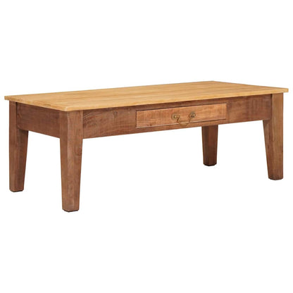 Salontafel met lade Bruin 110 x 55 x 40 cm Massief Mango Hout