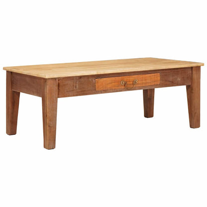 Salontafel met lade Bruin 110 x 55 x 40 cm Massief Mango Hout