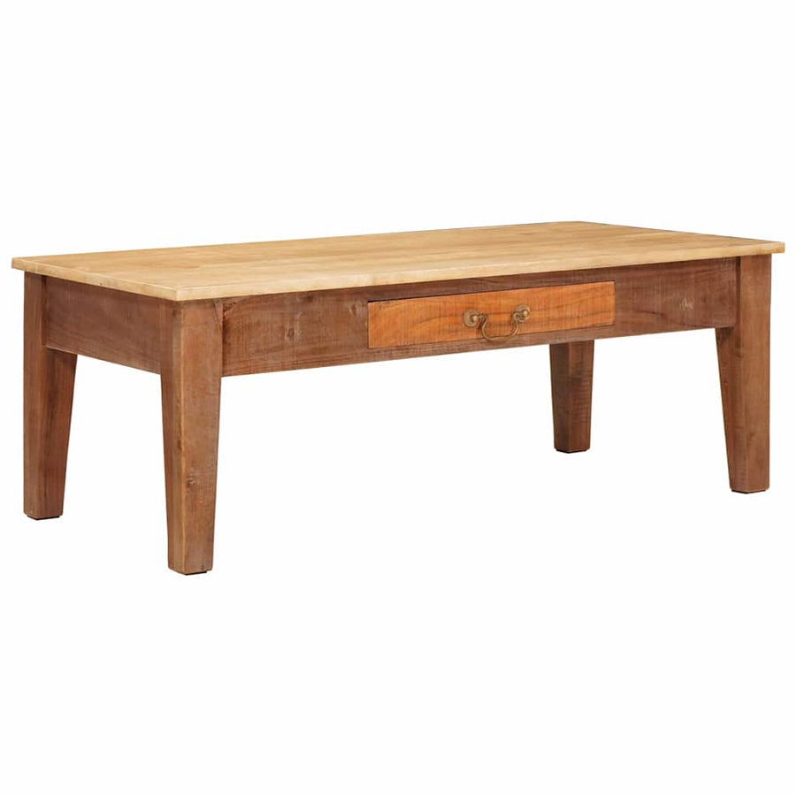 Salontafel met lade Bruin 110 x 55 x 40 cm Massief Mango Hout