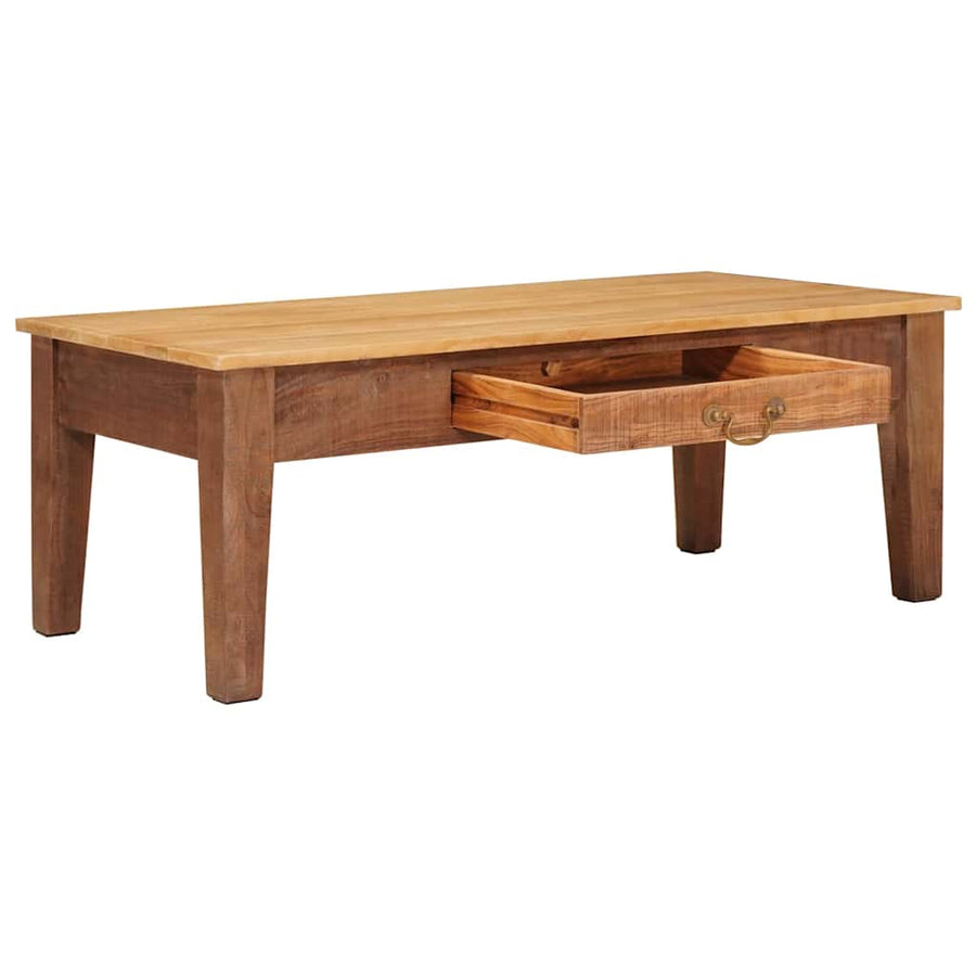 Salontafel met lade Bruin 110 x 55 x 40 cm Massief Mango Hout