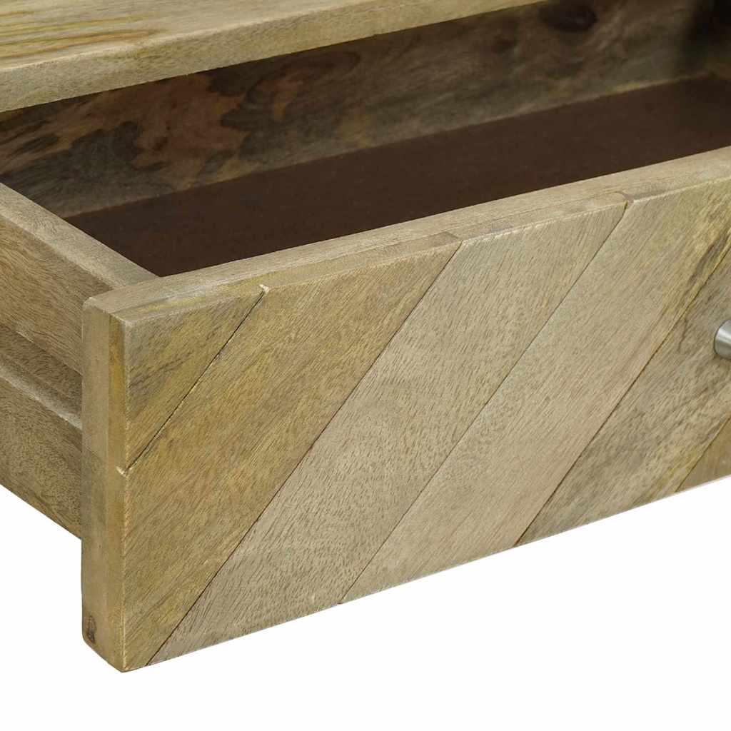 Wandtafel Natuurlijk grijs 110 x 30 x 80 cm Massief Mango Hout