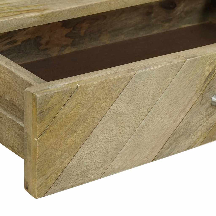 Wandtafel Natuurlijk grijs 110 x 30 x 80 cm Massief Mango Hout