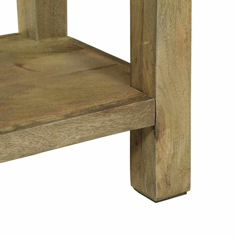 Wandtafel Natuurlijk grijs 110 x 30 x 80 cm Massief Mango Hout