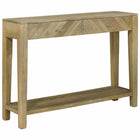 Console table Natural grey 110 x 30 x 80 cm Solid Mango Wood