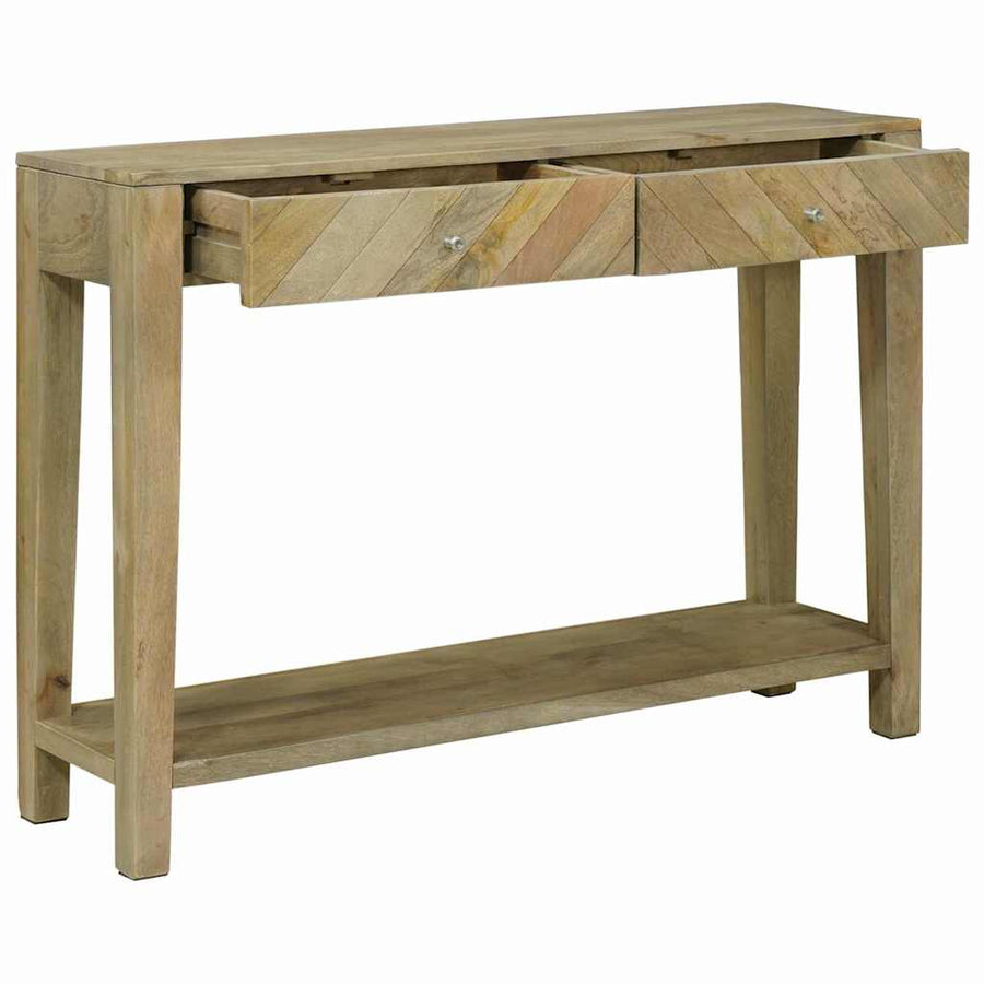 Wandtafel Natuurlijk grijs 110 x 30 x 80 cm Massief Mango Hout