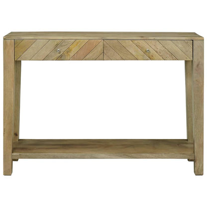 Wandtafel Natuurlijk grijs 110 x 30 x 80 cm Massief Mango Hout