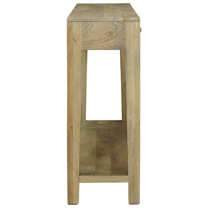 Wandtafel Natuurlijk grijs 110 x 30 x 80 cm Massief Mango Hout
