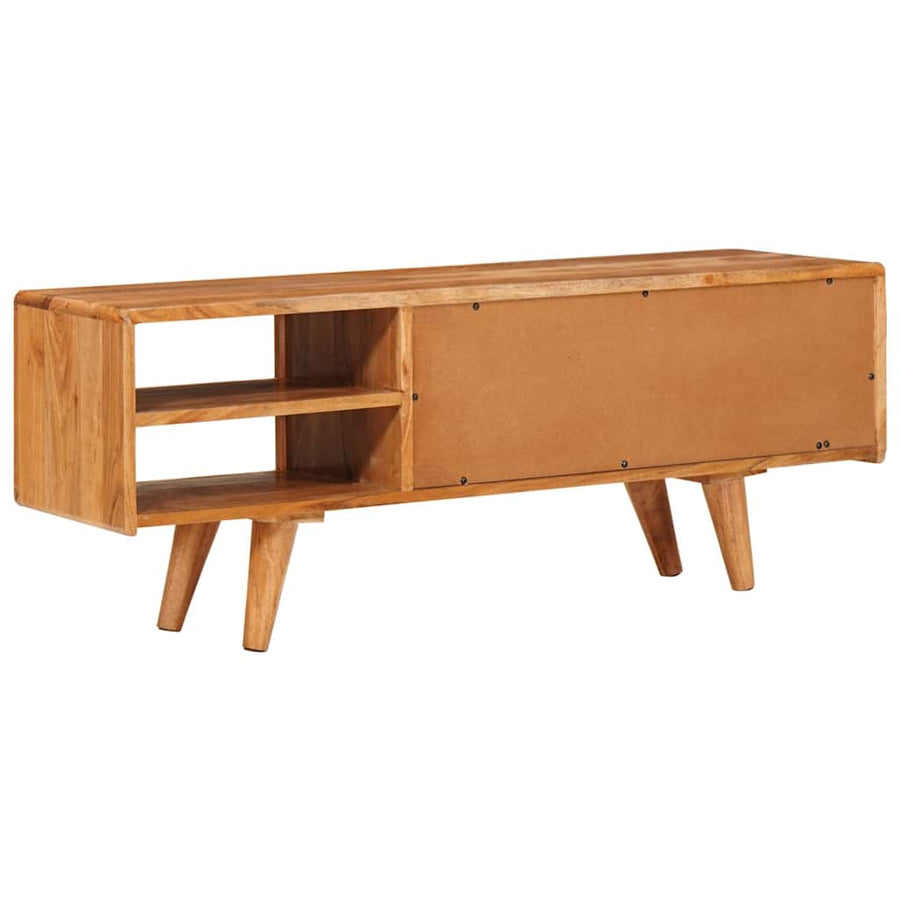 TV-kast met plank Bruin 110 x 30 x 40 cm Massief Acaciahout