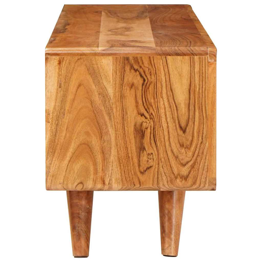 TV-kast met plank Bruin 110 x 30 x 40 cm Massief Acaciahout