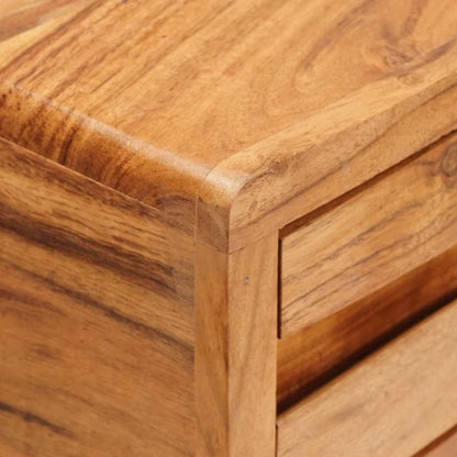 Wandtafel met lade Bruin 110 x 30 x 80 cm Massief Acaciahout