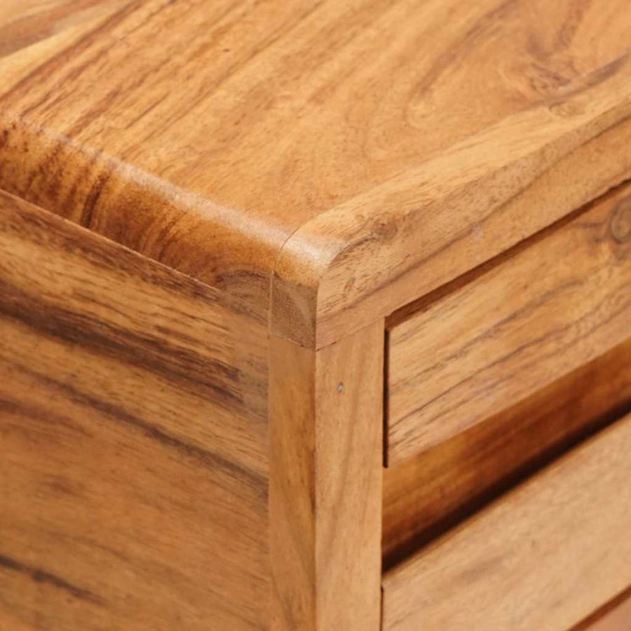 Wandtafel met lade Bruin 110 x 30 x 80 cm Massief Acaciahout
