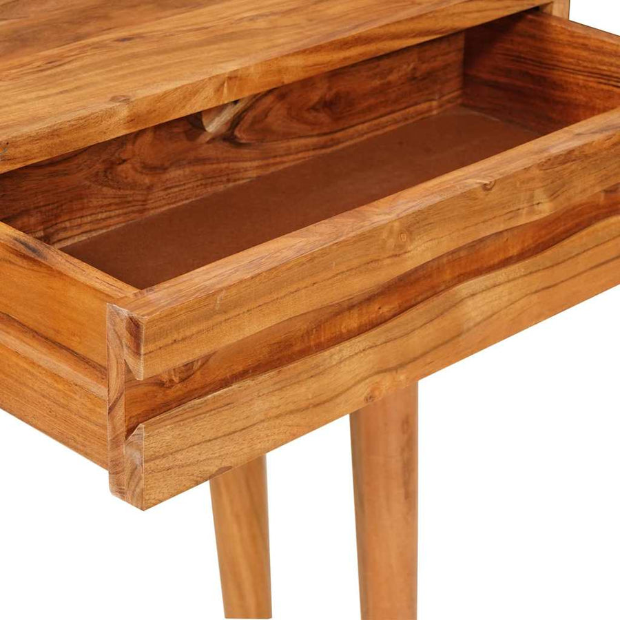 Wandtafel met lade Bruin 110 x 30 x 80 cm Massief Acaciahout