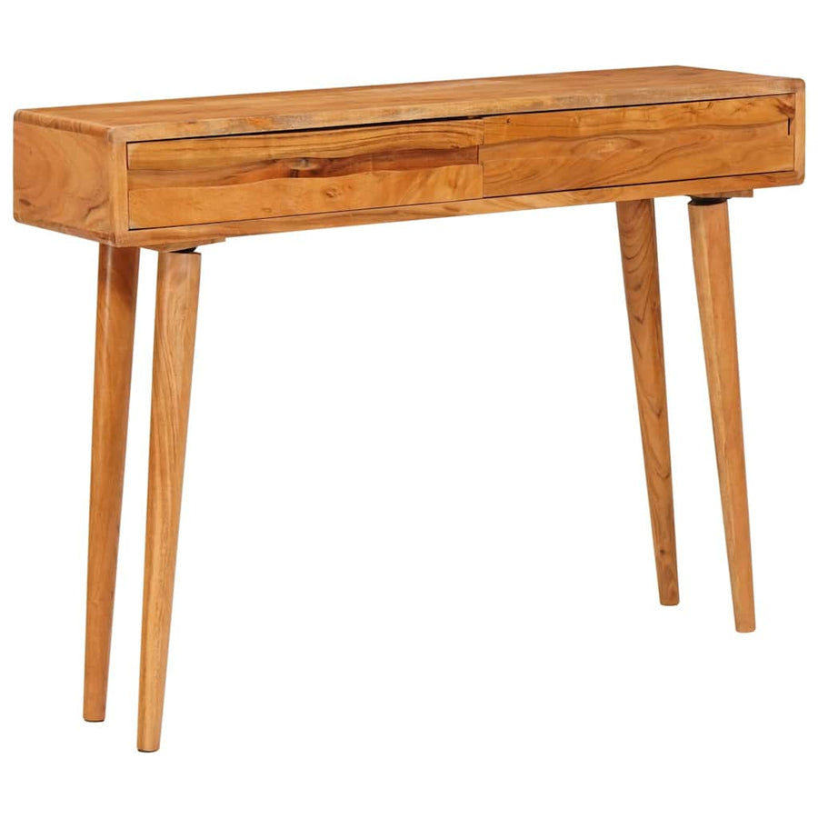 Wandtafel met lade Bruin 110 x 30 x 80 cm Massief Acaciahout