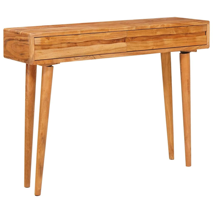 Wandtafel met lade Bruin 110 x 30 x 80 cm Massief Acaciahout