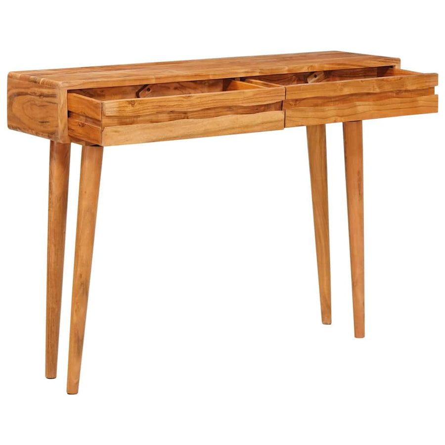 Wandtafel met lade Bruin 110 x 30 x 80 cm Massief Acaciahout