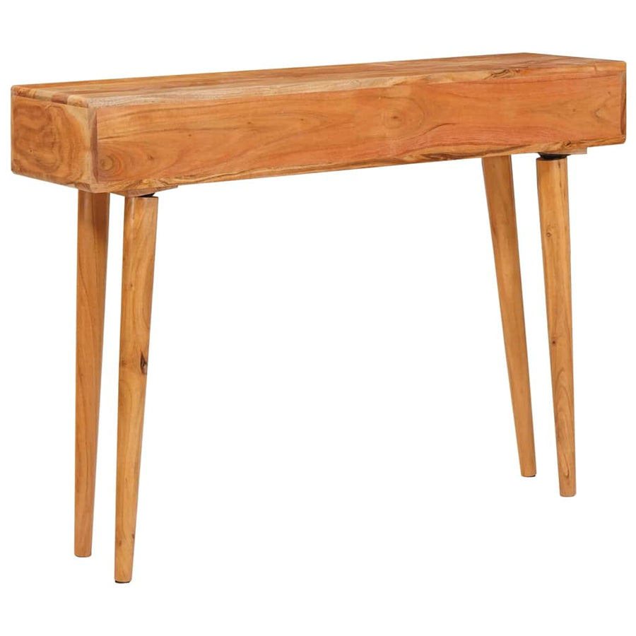 Wandtafel met lade Bruin 110 x 30 x 80 cm Massief Acaciahout