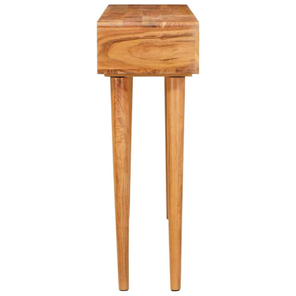 Wandtafel met lade Bruin 110 x 30 x 80 cm Massief Acaciahout
