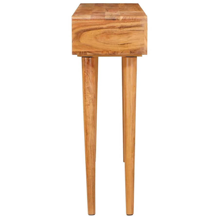 Wandtafel met lade Bruin 110 x 30 x 80 cm Massief Acaciahout