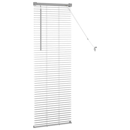 Raam Blind met gordijnen Anders Zilver 80 x 130 cm Aluminium