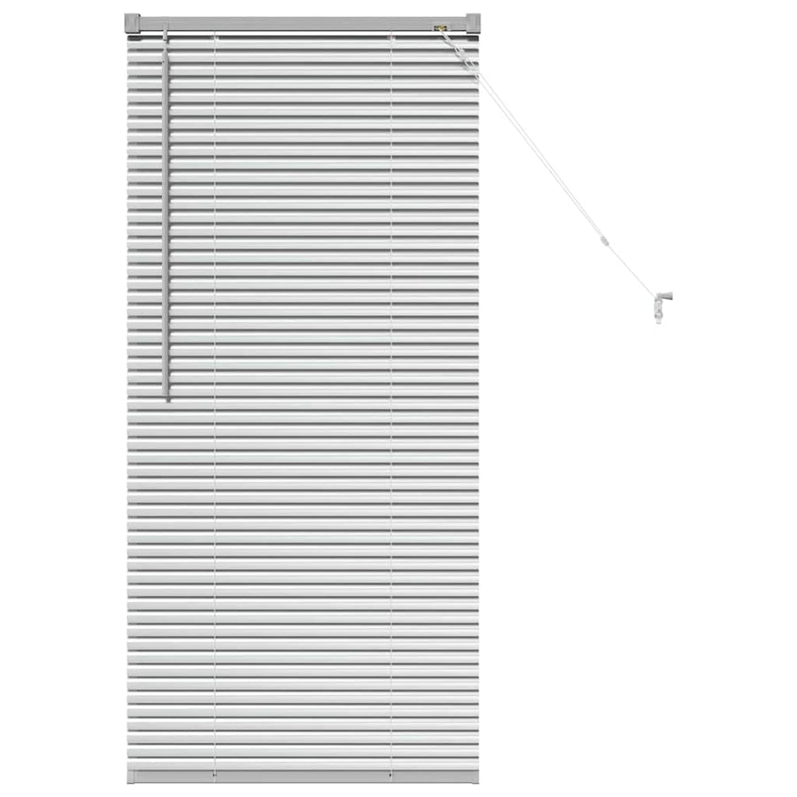 Raam Blind met gordijnen Zilver 60 x 130 cm Aluminium