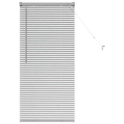 Raam Blind met gordijnen Zilver 80 x 130 cm Aluminium