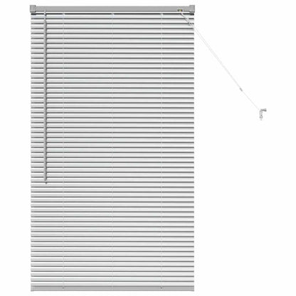 Raam Blind met gordijnen Zilver 80 x 130 cm Aluminium