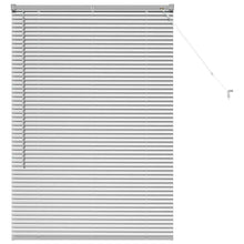 Raam Blind met gordijnen Zilver 80 x 130 cm Aluminium