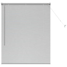 Raam Blind met gordijnen Zilver 100 x 130 cm Aluminium