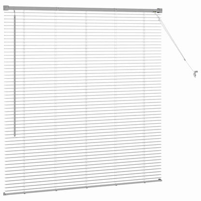 Raam Blind met gordijnen Zilver 80 x 130 cm Aluminium