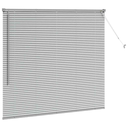 Raam Blind met gordijnen Zilver 80 x 130 cm Aluminium