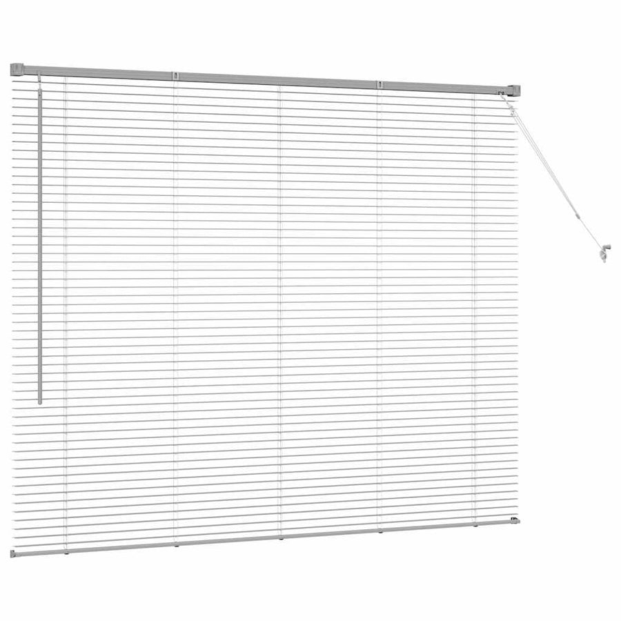 Raam Blind met gordijnen Zilver 80 x 130 cm Aluminium