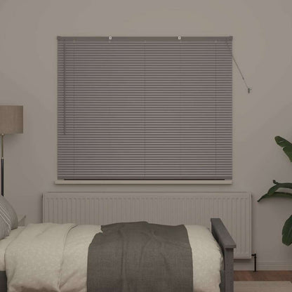 Raam Blind met gordijnen Zilver 80 x 130 cm Aluminium