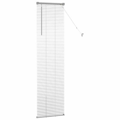 Raam Blind met gordijnen Zilver 80 x 130 cm Aluminium