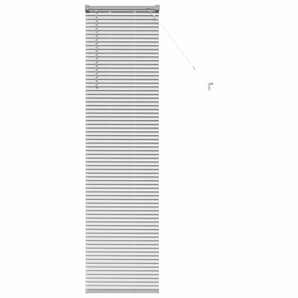 Raam Blind met gordijnen Zilver 80 x 130 cm Aluminium