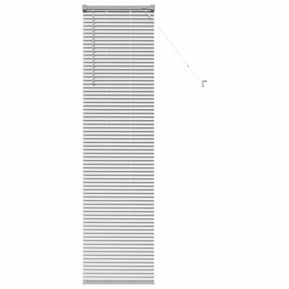 Raam Blind met gordijnen Zilver 80 x 130 cm Aluminium