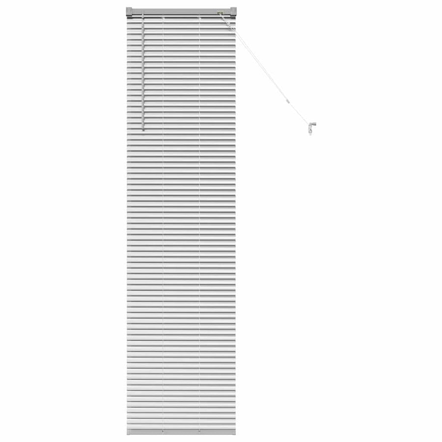 Raam Blind met gordijnen Zilver 80 x 130 cm Aluminium