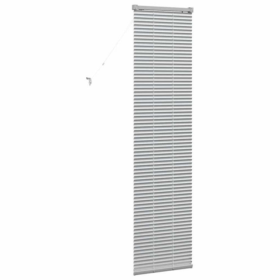Raam Blind met gordijnen Zilver 80 x 130 cm Aluminium