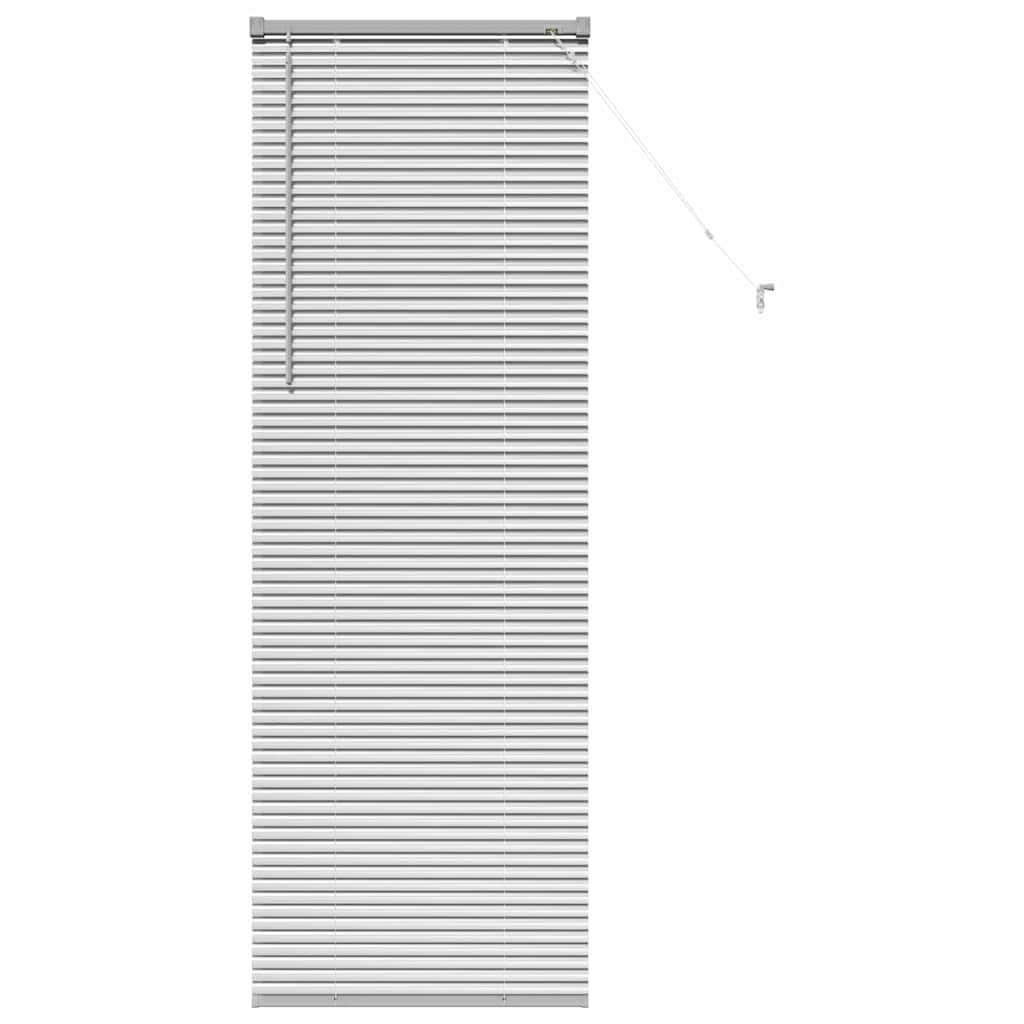 Raam Blind met gordijnen Zilver 80 x 130 cm Aluminium