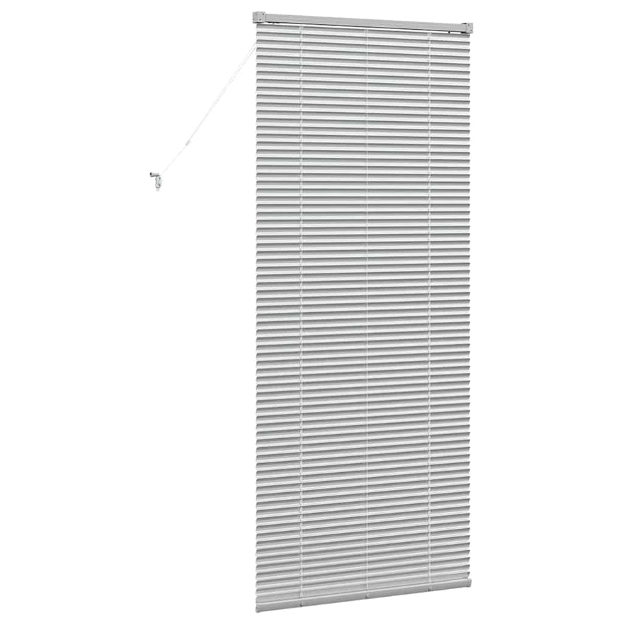 Raam Blind met gordijnen Zilver 80 x 175 cm Aluminium
