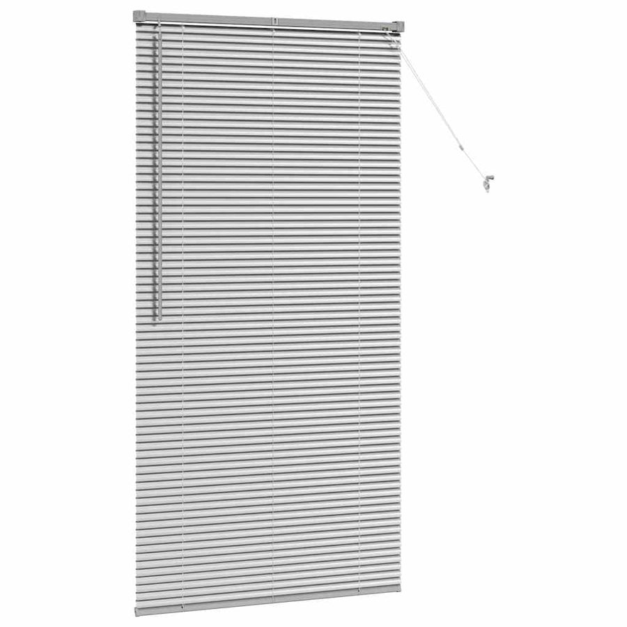 Raam Blind met gordijnen Zilver 85 x 175 cm Aluminium