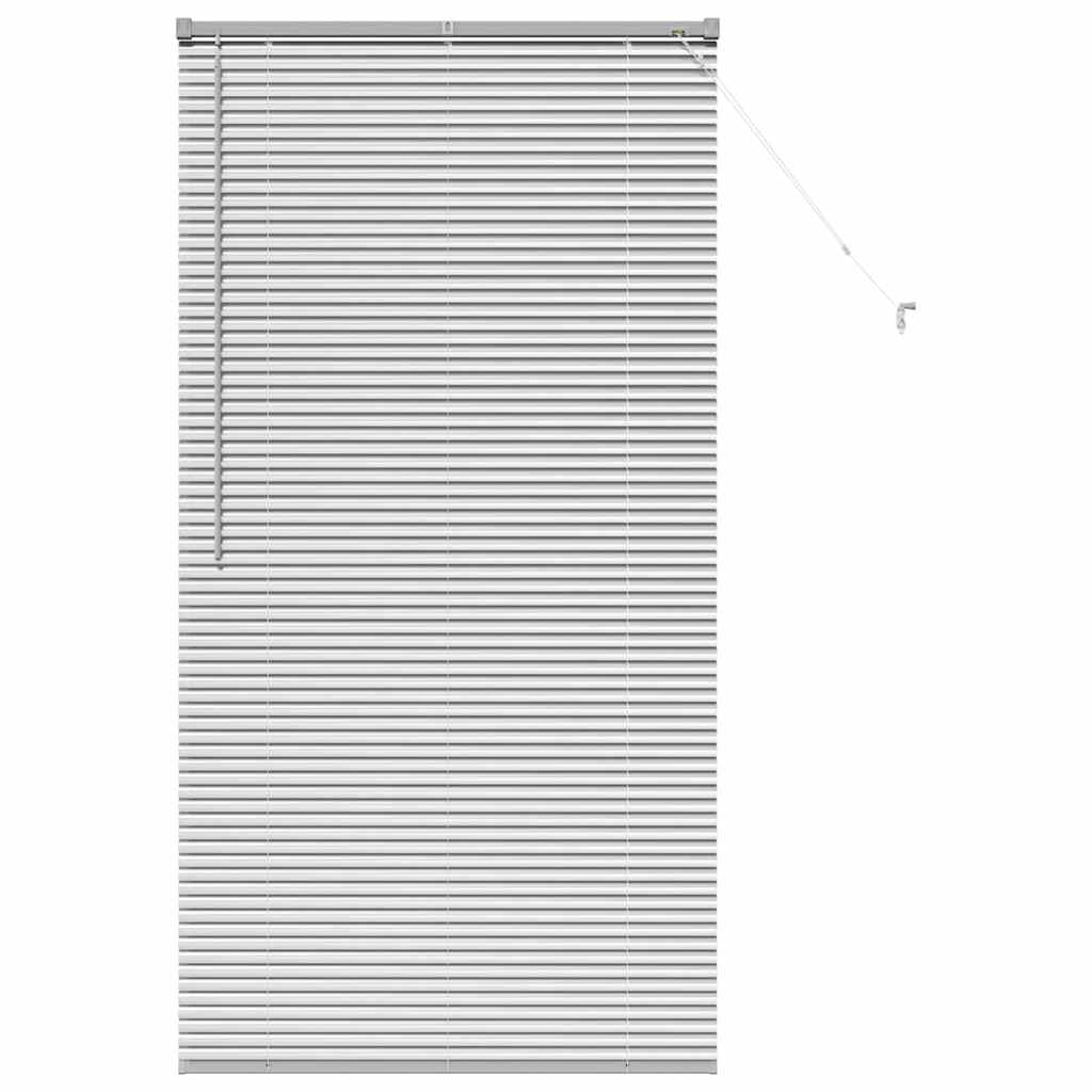 Raam Blind met gordijnen Zilver 80 x 130 cm Aluminium
