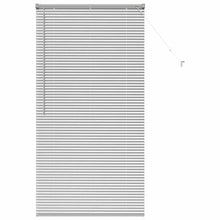 Raam Blind met gordijnen Zilver 80 x 130 cm Aluminium