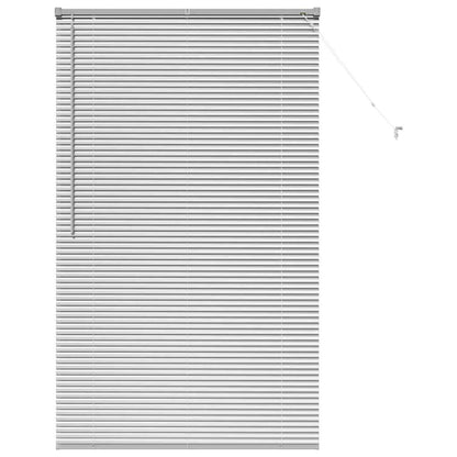 Raam Blind met gordijnen Anders Zilver 100 x 175 cm Aluminium