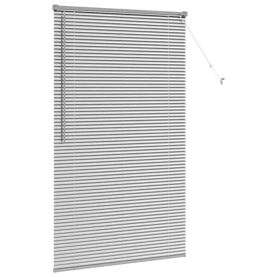 Raam Blind met gordijnen Anders Zilver 105 x 175 cm Aluminium