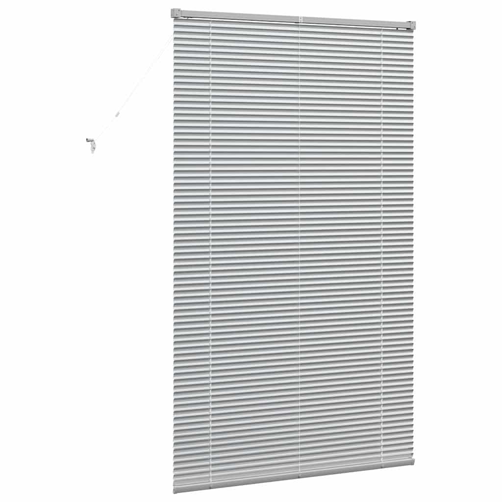 Raam Blind met gordijnen Anders Zilver 105 x 175 cm Aluminium