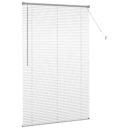 Raam Blind met gordijnen Anders Zilver 80 x 130 cm Aluminium